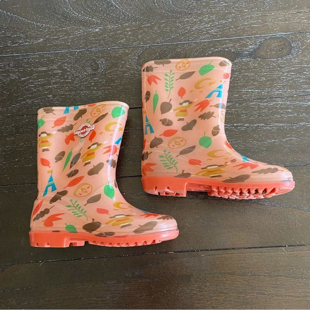 MontBell‎ Kids Youth Toddler Rubber Boots Size 11